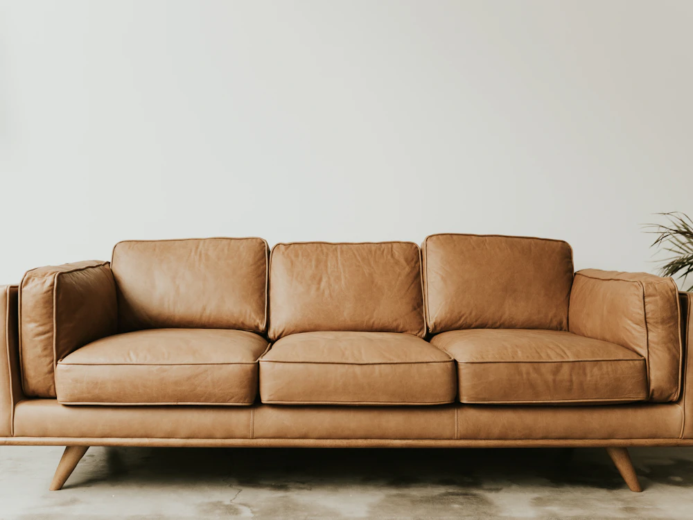 Bank Duin in cognac leer